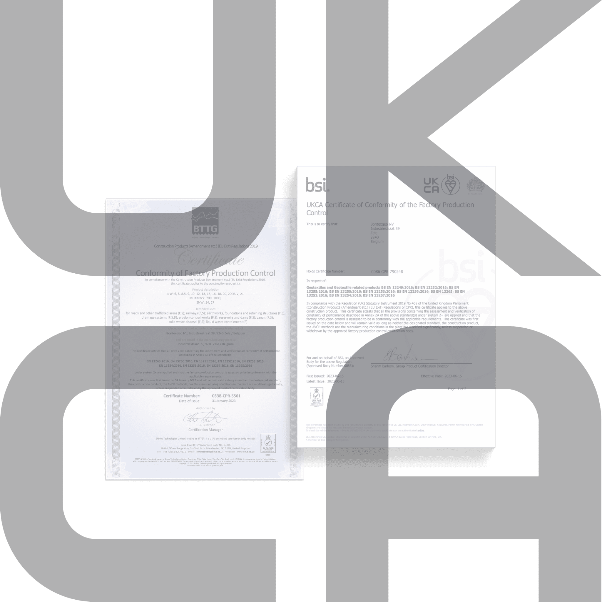 UKCA Marking - BontexGeo